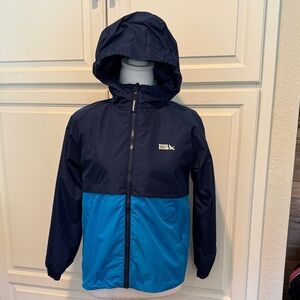 EUC Eddie Bauer Kids' Navy and Blue Hooded Jacket